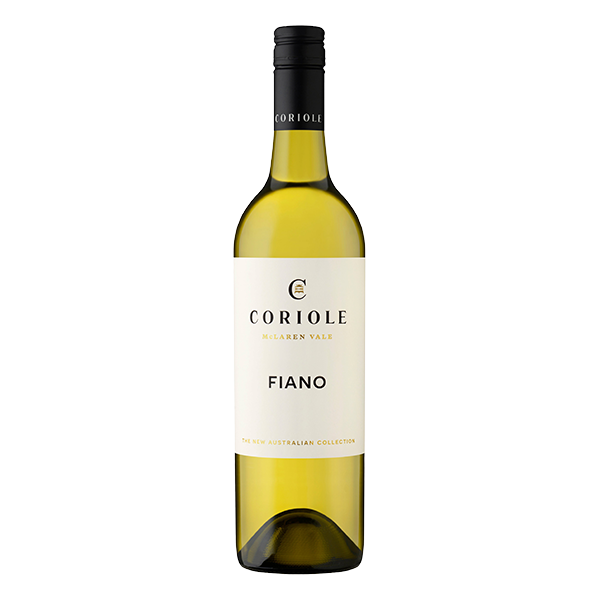 Coriole Fiano, a fresh and textural McLaren Vale white wine with citrus, pear, and almond notes.