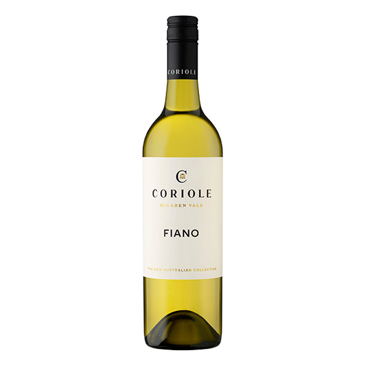 Coriole Fiano, a fresh and textural McLaren Vale white wine with citrus, pear, and almond notes.