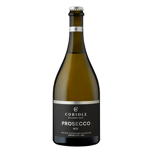 Coriole Prosecco, a lively and refreshing sparkling wine with crisp apple, citrus, and fine bubbles.