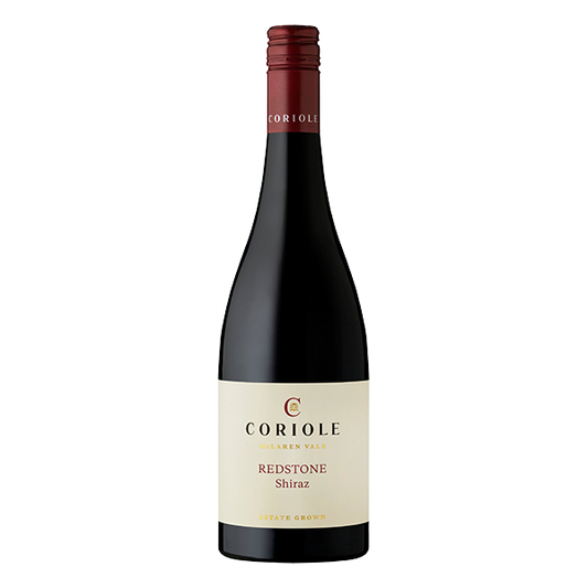 Coriole Redstone Shiraz, a rich and approachable McLaren Vale red with dark fruit, pepper, and velvety tannins.