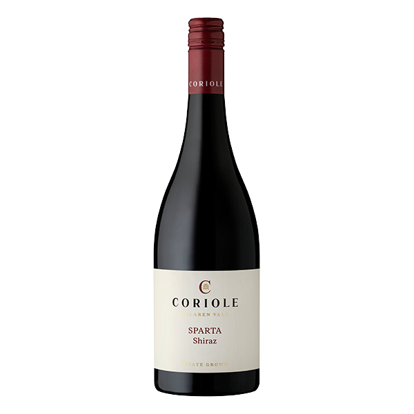 Coriole Sparta Shiraz, a rich and expressive McLaren Vale red wine with dark fruits, mocha, and soft tannins.