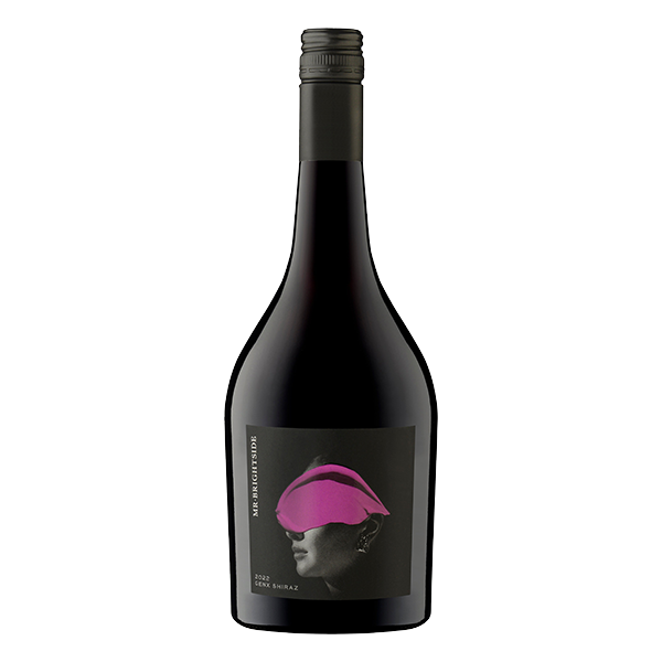 Mr. Brightside Shiraz, a rich and juicy McLaren Vale red wine with black fruits, blackcurrant, and light spice.