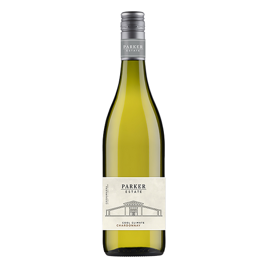 Parker Estate Cool Climate Chardonnay, a fresh and elegant white wine from Coonawarra, offering citrus, white peach, and subtle oak spice.