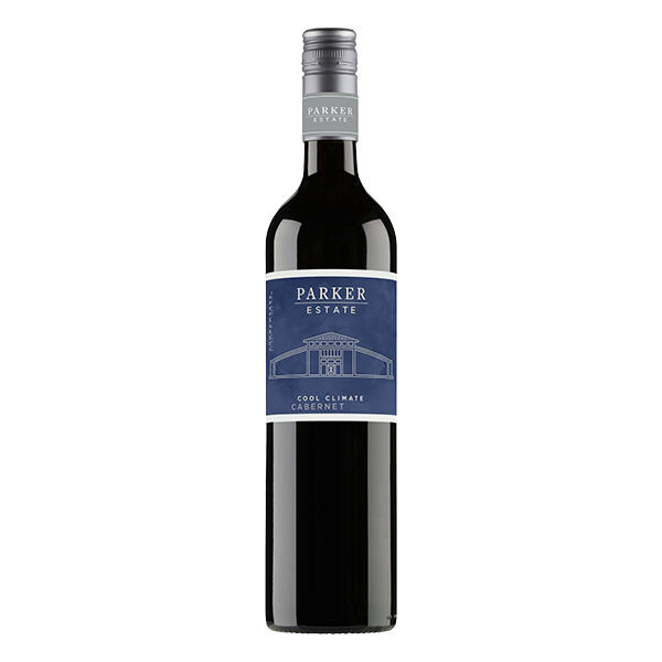 Parker Estate Cool Climate Cabernet Sauvignon, a refined Coonawarra red wine with dark fruits, vanilla, and fine tannins.