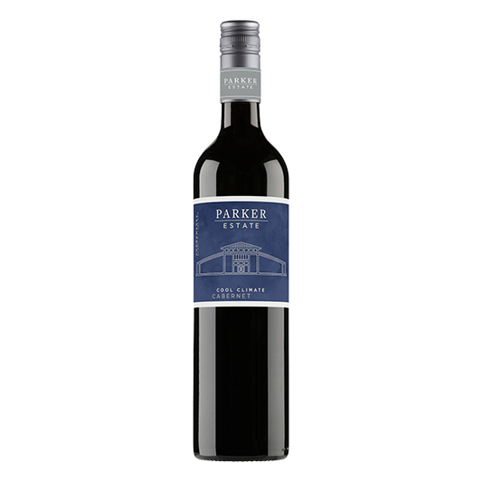 Parker Estate Cool Climate Cabernet Sauvignon, a refined Coonawarra red wine with dark fruits, vanilla, and fine tannins.